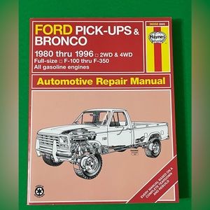 Haynes Ford Pickups & Bronco 1980 thru 1996 Repair Manual Book